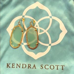 Kendra Scott earrings (green/turquoise color)
